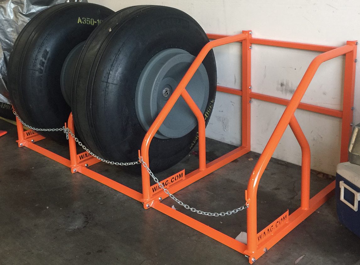 tire rack and aviation ground support equipment